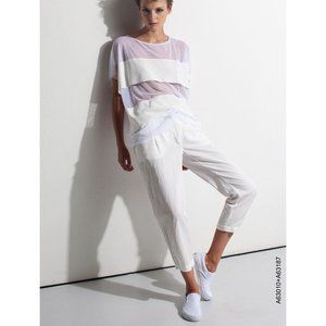 Pierantonio Gaspari Cropped Linen Belted Trouser